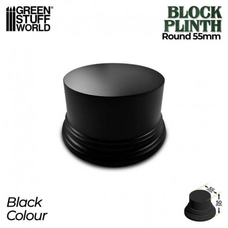 Round block plinth 5,5 cm.