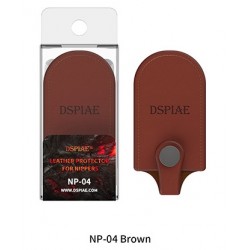 Leather protector for nippers. Brown.