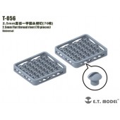 2.5 mm Flat thread rivet (70 pieces).