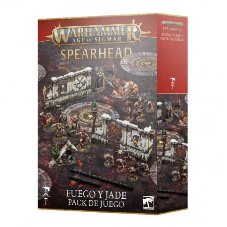 Pack de juego Warhammer Age of Sigmar: Punta de Lanza – Fuego y jade