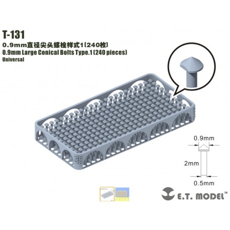 0.9 mm Wing Bolts (240 pieces).