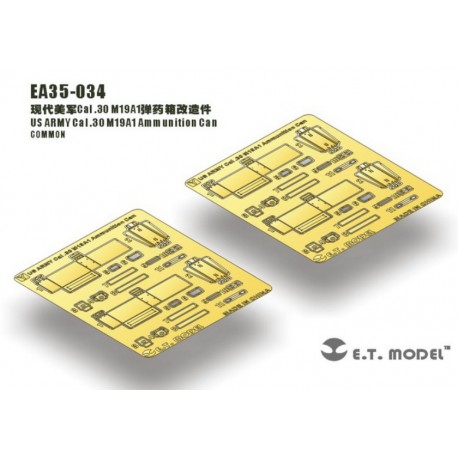 Photo-etched: US Ammunition Can M19A1 Cal .30.