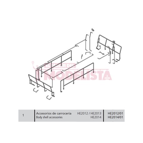 Body shell accessories. For 309.