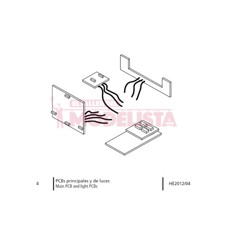 PCBs principales y de luces. RENFE 309