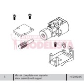 Motor assembly with support. For 309.