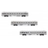 3-unit pack short DEV Inox coaches, SNCF.