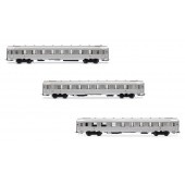 3-unit pack short DEV Inox coaches, SNCF.