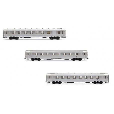 3-unit pack short DEV Inox coaches, SNCF.