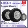 F-35A/B Ligthning II Sagged Wheels (Tamiya).