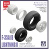 F-35A/B Ligthning II Sagged Wheels (Tamiya).