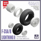 F-35A/B Ligthning II Sagged Wheels (Tamiya).