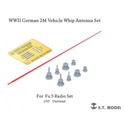 WWII German vehicle whip antenna set.