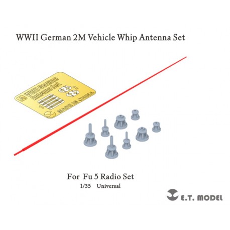 Juego de antenas para vehículos alemanes de la WWII.