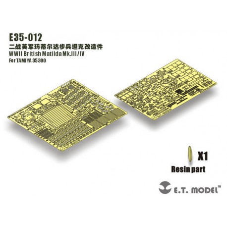 Photo-etched: British Matilda Mk.III / Mk.IV.
