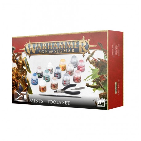 Warhammer Ages of Sigmar: Paints + Tools Set.