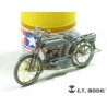 Photo-etched: French WWI Motorcyle Peugeot 1917 750 cc 2 cyl.