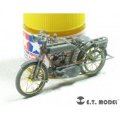 Photo-etched: French WWI Motorcyle Peugeot 1917 750 cc 2 cyl.