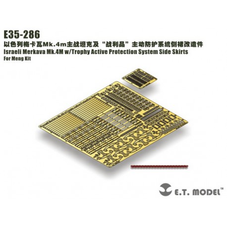 Photo-etched: Israeli Merkava Mk.4M with Trophy Active Protection System - Side Skirts.