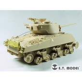 Photo-etched: US WWII Medium Tank M4A3 (76)W Sherman.