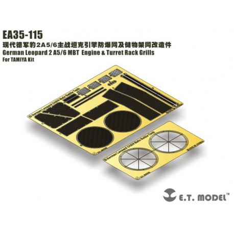 German MBT Leopard 2 A5 / A6 - Engine & Turret Rack Grills