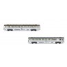 2-unit pack short DEV Inox coaches, SNCF.