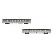 2-unit pack short DEV Inox coaches, SNCF.