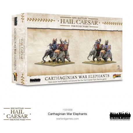 Hail Caesar Epic Battles: Elefantes de guerra cartagineses.