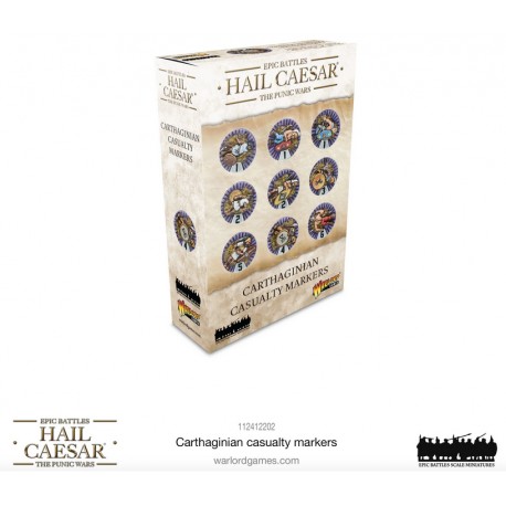 Hail Caesar Epic Battles: marcadores de bajas cartagineses.