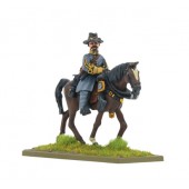 General confederado de la ACW y su personal A. Black Powder.