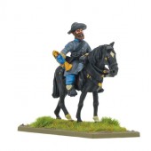 General confederado de la ACW y su personal A. Black Powder.