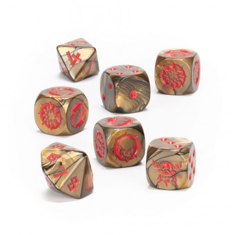 Chaos Dwarf Blood Bowl Team – Dice Set.