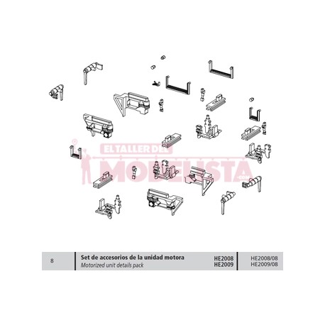 Motorized unit details pack for dresina KLV.