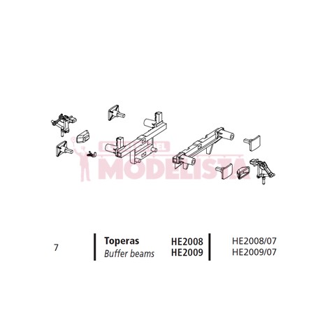 Topes para KLV dresina.