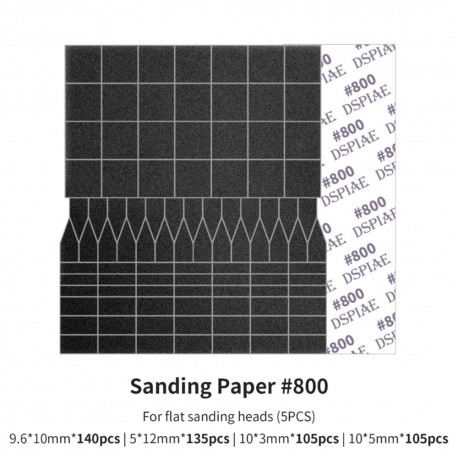 Sanding paper, 800g.