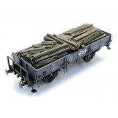 Cargo: old sleepers for sand wagon.