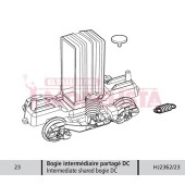 Bogie intermediario para coches TGV.