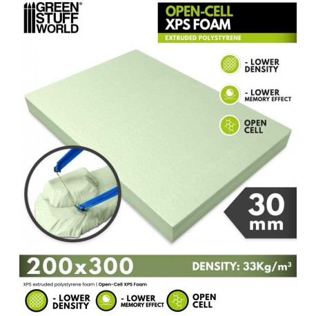 Open-Cell XPS Foam 30 mm.