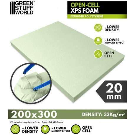 Open-Cell XPS Foam 20 mm.