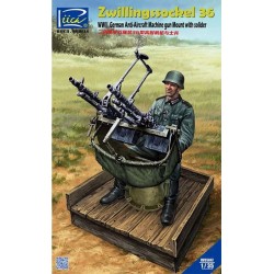 Zwillingssockel 36 con soldado.