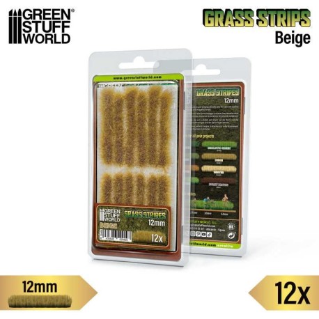 Grass strips 12 mm, beige