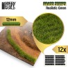 Grass strips 12 mm, realistic green.