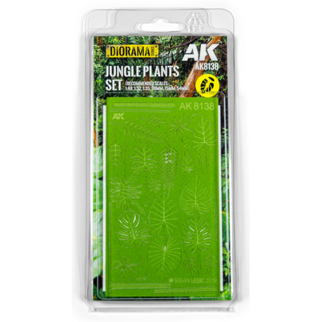 Jungle plants set.