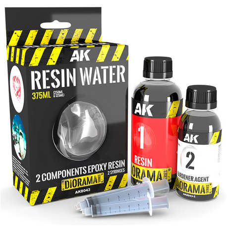 Resin water 2 components epoxi resin (375 ml).