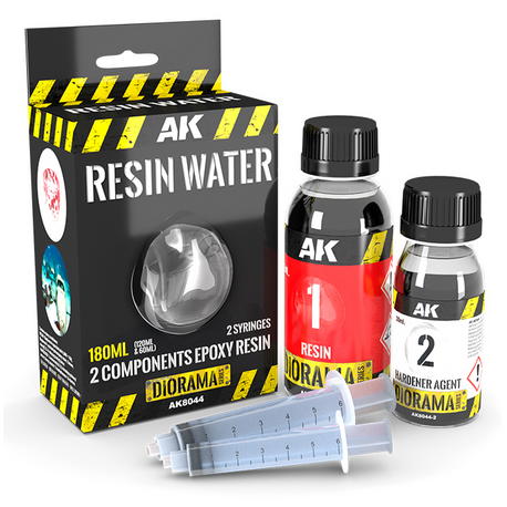 Resin water 2 components epoxi resin (180 ml).