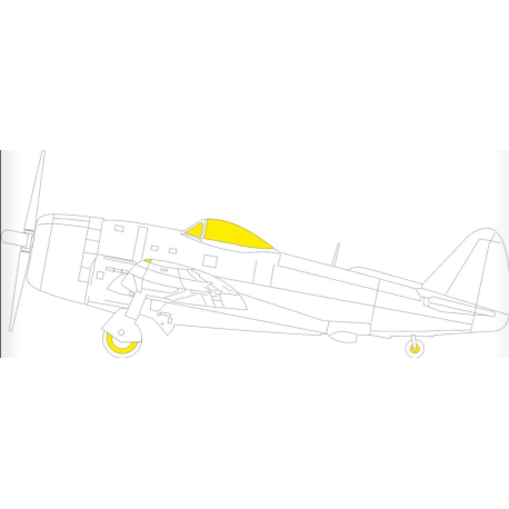 Masque aérographe pour P-47D-30 TFace.