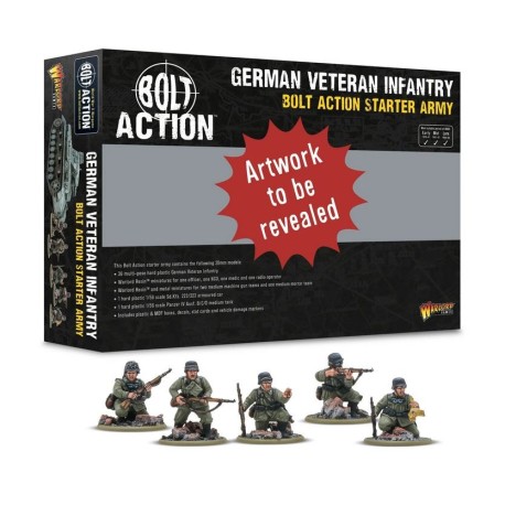 German Veteran Infantry Starter Army. Bolt action.