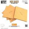 MDF Bases - square, 50 mm (x5).