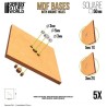 MDF Bases - square, 50 mm (x5).