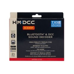 Decoder de sonido Bluetooth - DCC. Conector 21MTC.