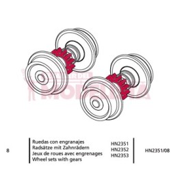 Roues avec engrenages, RENFE 591.